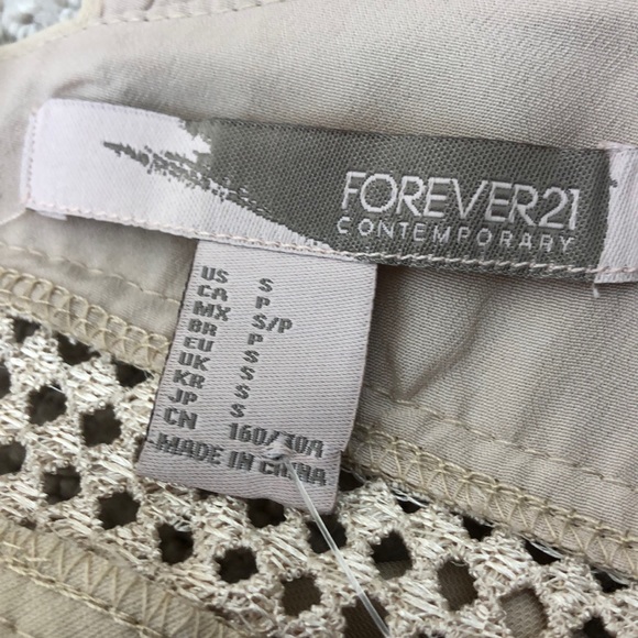 Forever21 Beige Halter Open Back Mini Romper Size S - Picture 12 of 12